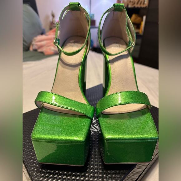 Green Chunky heel - Picture 4 of 6